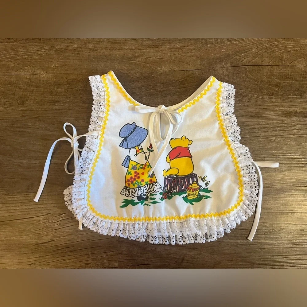 Vintage 70’s Winnie The Pooh & Holly‎ Hobbie Sears Apron 1T H37
